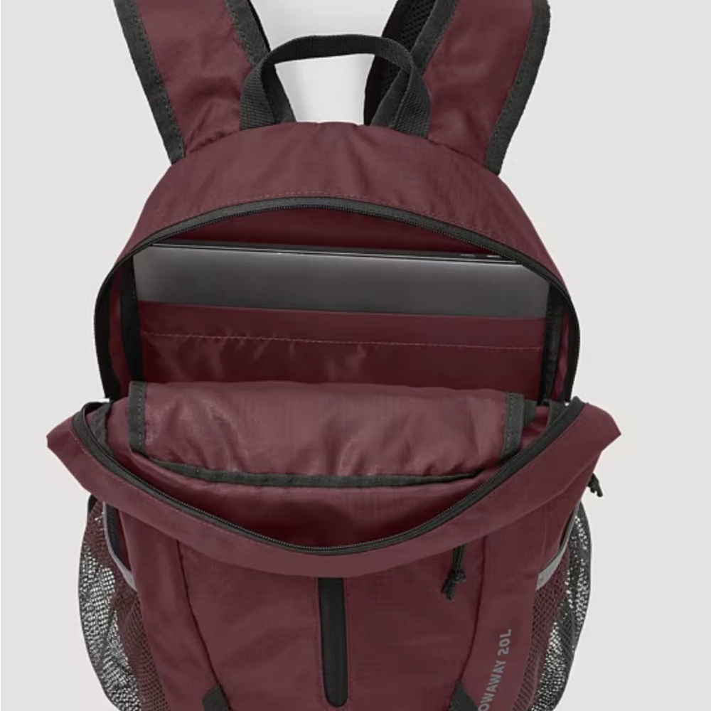 Eddie Bauer Stowaway Backpack - Black Cherry 20 L - Picture 5 of 5